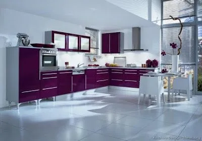 Decoración de cocinas con color morado púrpura o lila : Decorando ...