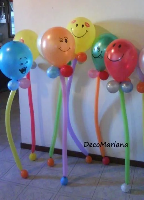 Decoraciónes con globos de helio - Imagui