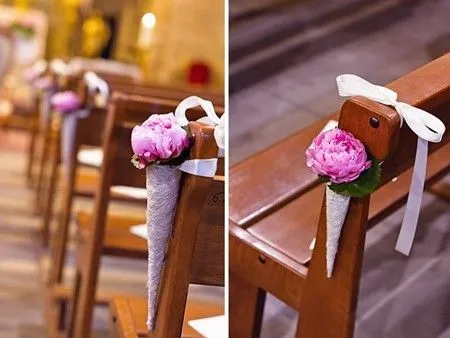 Decoración de comunión, los bancos de la Iglesia | Primera ...