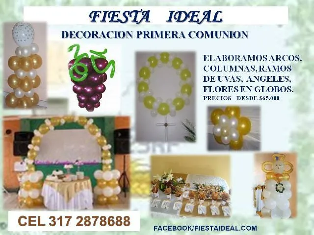 DECORACION PRIMERA COMUNION en Cali