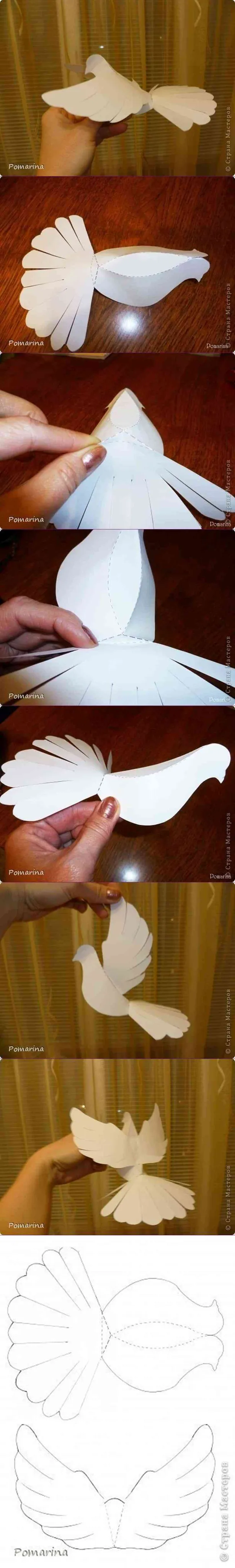 Decoración para primera comunión con palomas de papel - Decoración de  interiores | Opendeco