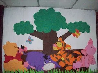 Decoracion para cuarto de bebe WINNIE POOH Y SUS AMIGOS (BEBE)