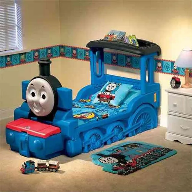 Decoración dormitorio infantil temática tren Thomas & Friends