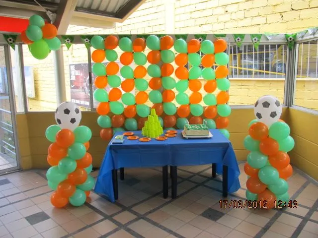 DECORACION EQUIPOS DE FUTBOL - FOOTBALL FIESTAS INFANTILES ...