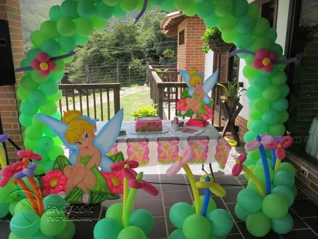 DECORACION FIESTA CAMPANITA CON GLOBOS | Fiestas infantiles ...