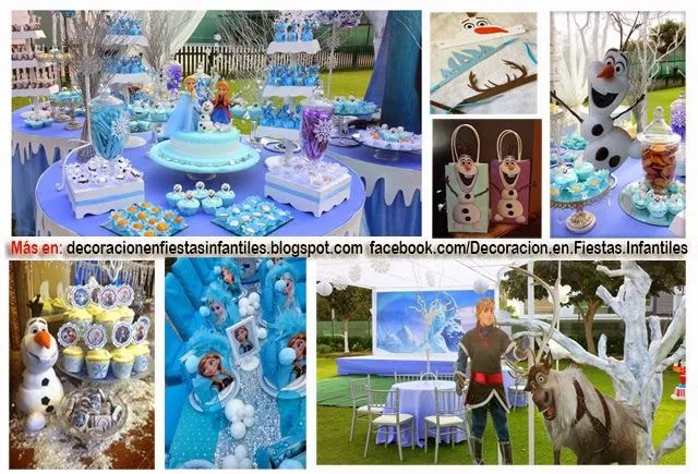 DECORACIÓN DE FIESTA FROZEN : DECORACION EN FIESTAS INFANTILES