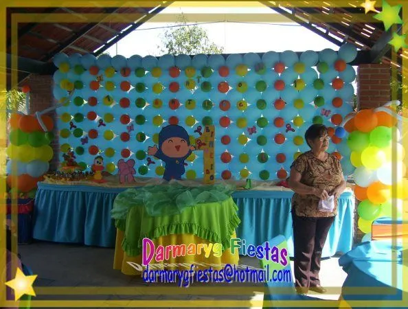 Decoración para fiesta infantil de pocoyo - Imagui