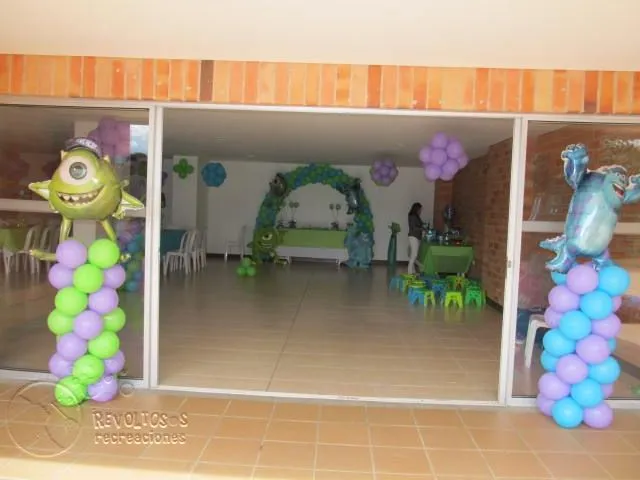 Decoración para fiestas de Monster INC - Imagui