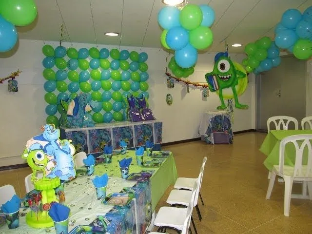 DECORACION FIESTA TEMATICA INFANTIL MONSTER UNIVERSITY MEDELLIN ...