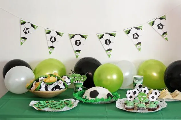 Decoración para fiestas de fútbol - Imagui