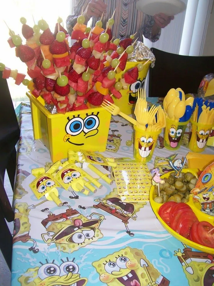 Decoración de Fiestas Infantiles de Bob Esponja : Fiestas ...