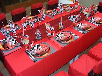 decoración de fiestas infantiles de Cars 2 | La Cajita Azul