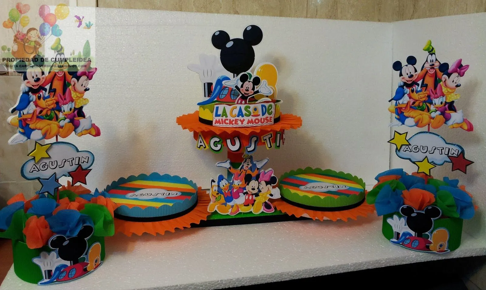 Decoración de fiestas infantiles de la casa de Mickey Mouse - Imagui