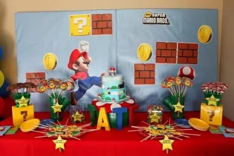 Decoración de Fiestas Infantiles de Mario Bros ~ Fiestas ...