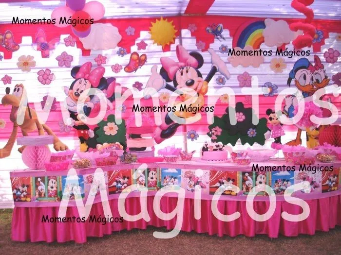 Decoración para fiestas infantiles de Minnie Mouse - Imagui
