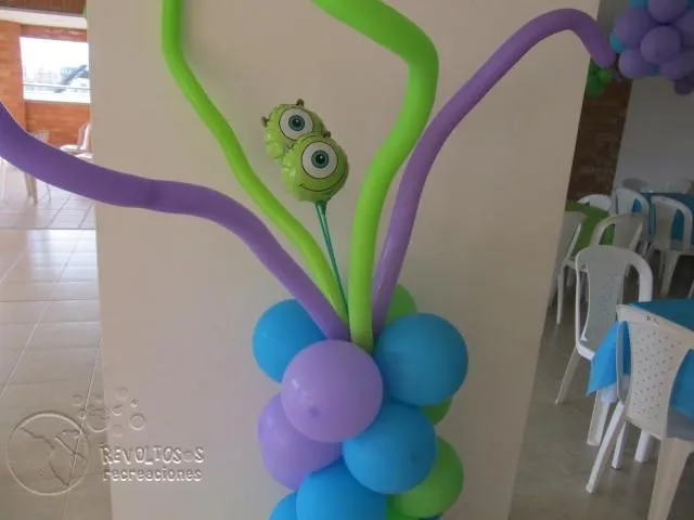 Decoración de fiestas de monster inc - Imagui