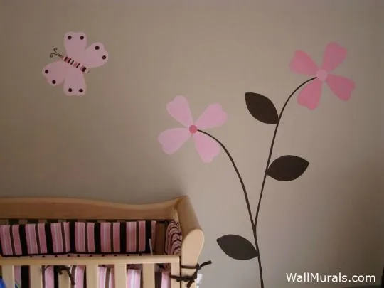 Decora la habitación del bebé con flores — Decoracion Bebes