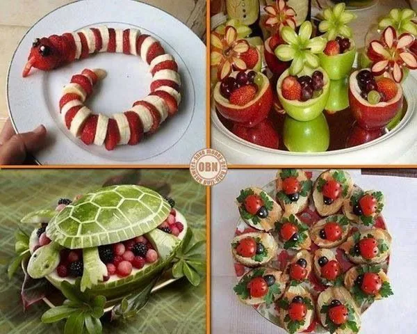 Decoración frutas on Pinterest | Watermelon Art, Food Art and Fruit