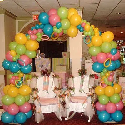 Decoración con globos para baby shower | Fiesta101