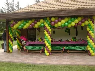 Decoracion con Globos: Bordes completos de terraza