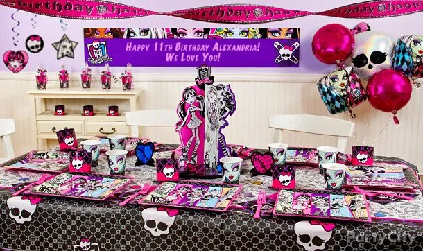 Decoración globos para fiestas infantiles de monster high - Imagui