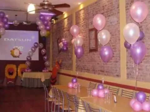 DECORACION CON GLOBOS PARA FIESTAS INFANTILES - YouTube
