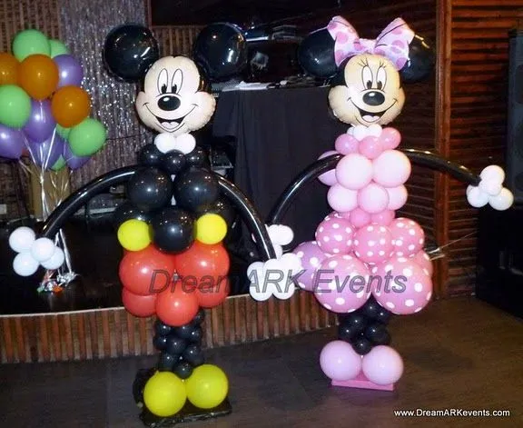 Figura de Mickey Mouse con globos - Imagui