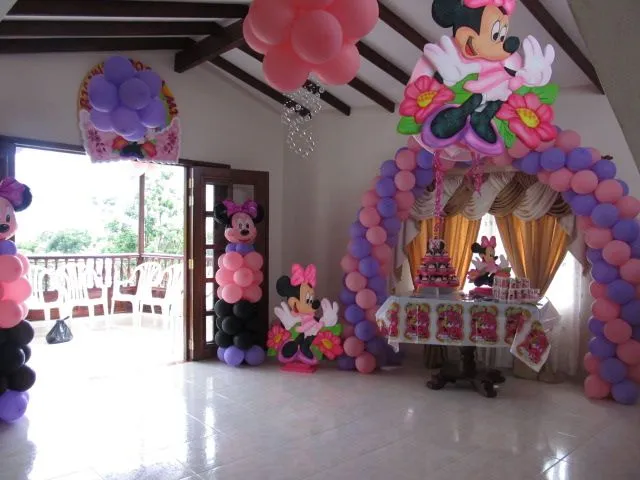 DECORACION GLOBOS MINNIE MOUSE MEDELLIN | Fiestas infantiles ...