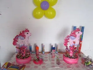 DECORACION CON GLOBOS MY LITTLE PONY - PEQUEÑO PONY | Fiestas ...