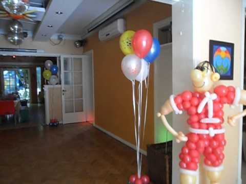 DECORACION CON GLOBOS CON PERSONAJES DE FUTBOL POR GRACIELA NOEMI ...