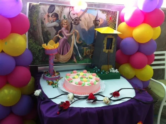 Fotos de decoración de globos de rapunzel - Imagui