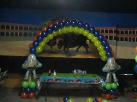 Decoracion con Globos De Toy Story