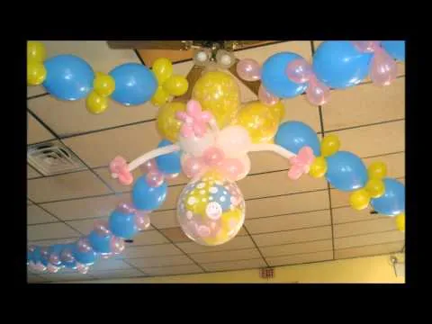 Decoracion con globos - YouTube