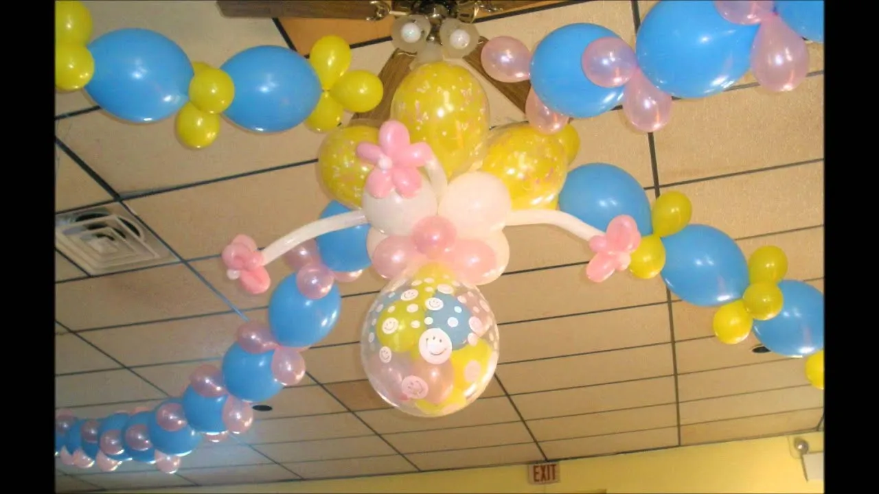 Decoracion con globos - YouTube