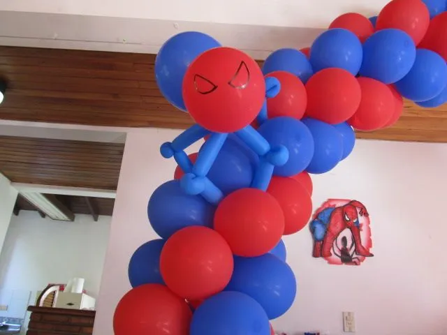 DECORACION DEL HOMBRE ARAÑA FIESTAS INFANTILES | Fiestas ...