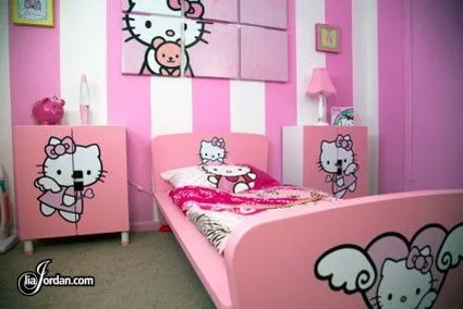 Habitaciones decoradas con Hello Kitty - Decoracion - EstiloPeques