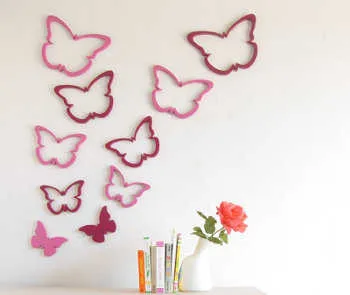 Moldes de mariposas para pintar en la pared - Imagui