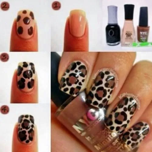 Uñas de acrilico animal print 2014 - Imagui