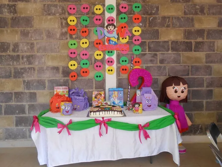 DECORACION DE MESA PRINCIPAL, FIESTA DE DORA LA EXPLORADORA ...