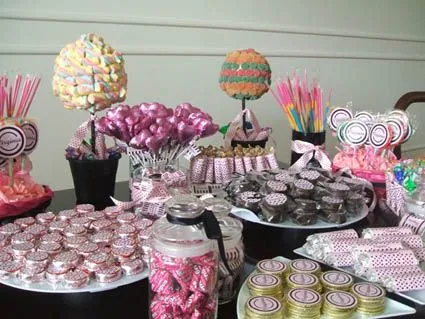 Decoración de mesas de dulces para 15 años - Imagui