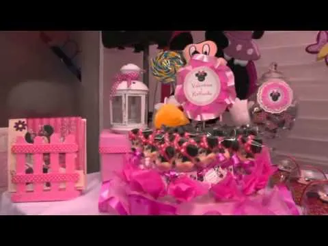 Decoracion Minnie Rosada - Travesuras Kids - YouTube