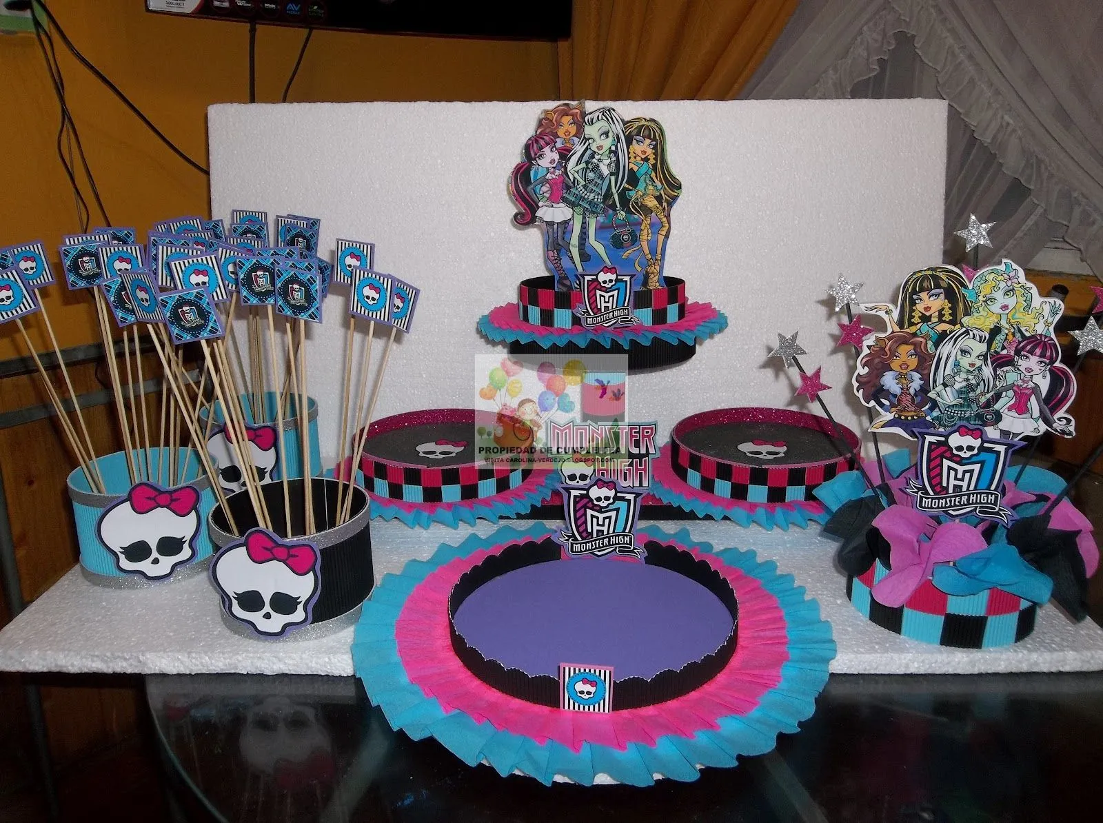 Decoracion Monster High Cumpleanos