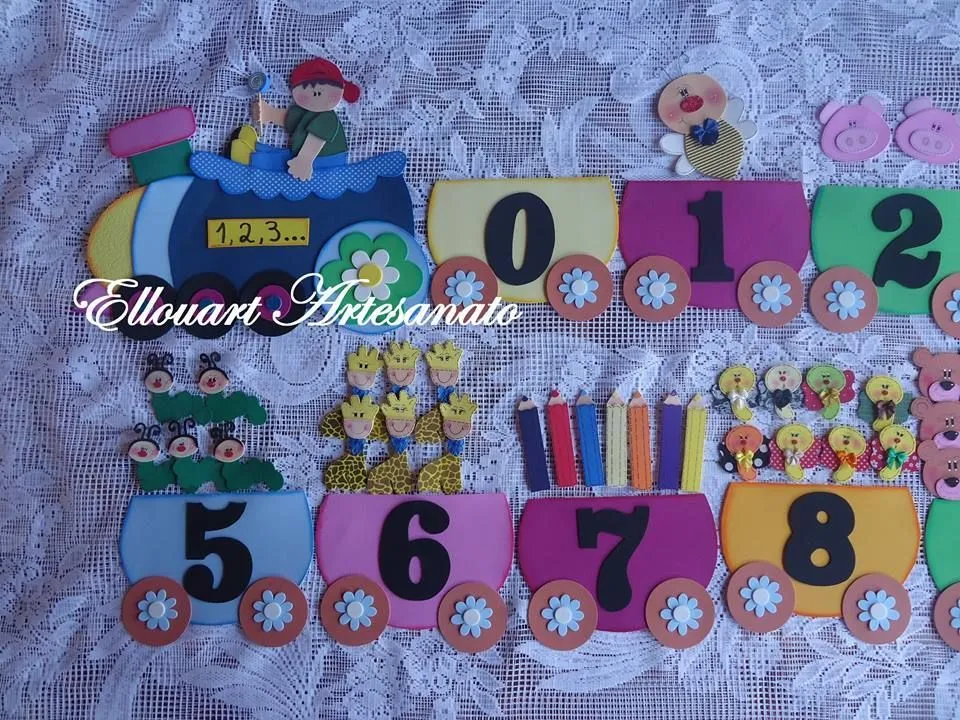 decoracion de numeros en foami - Buscar con Google | decoracion en ...