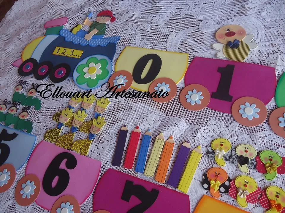 decoracion de numeros en foami - Buscar con Google | decoracion de ...