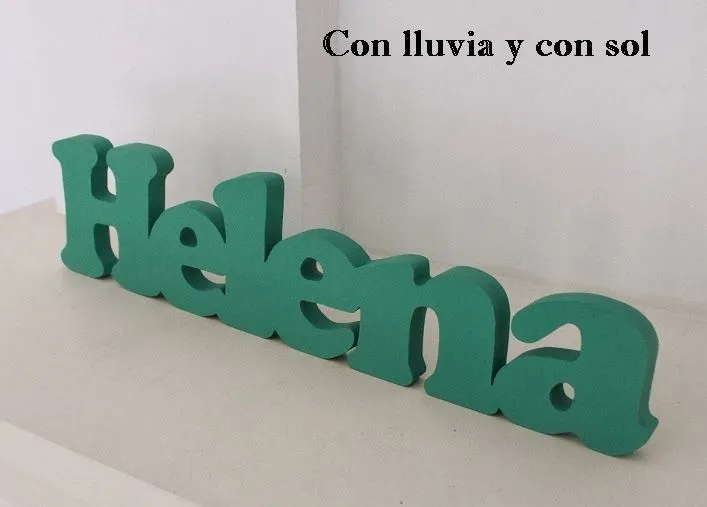 Decoración nupcial e infantil personalizada y letras decorativas ...