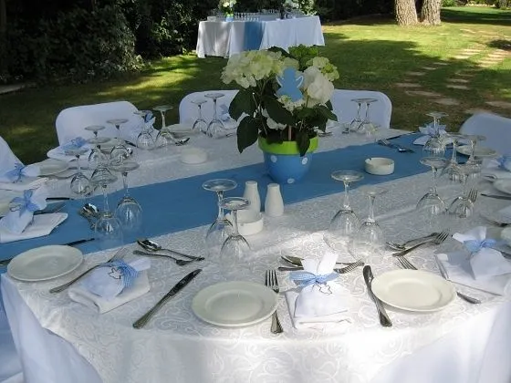 decoracion-para-bautizo-manteles-centro-de-mesa | Bautismo/Primera ...