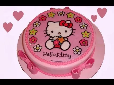 Pastel decorado de Hello Kitty - Imagui