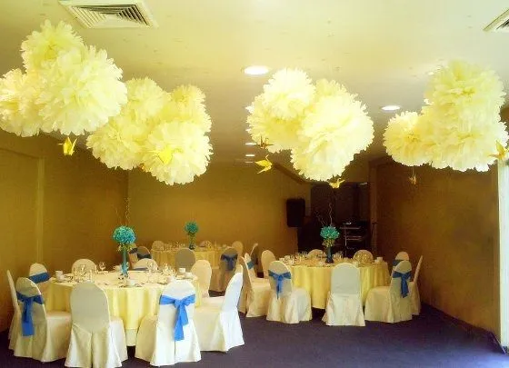 Decoracion con pompones de papel - Foro Antes de la boda - bodas ...