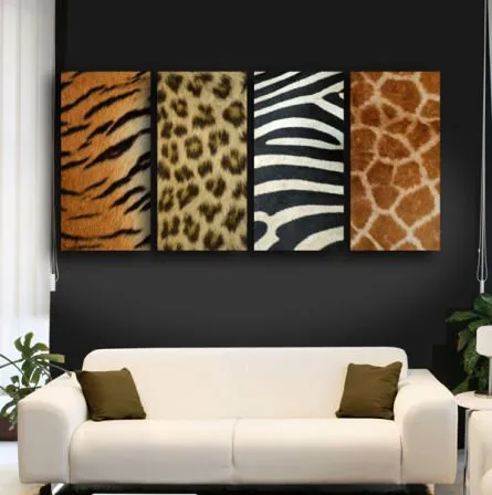 DECORACION DE SALA ANIMAL PRINT : SALAS Y COMEDORES DECORACION DE ...