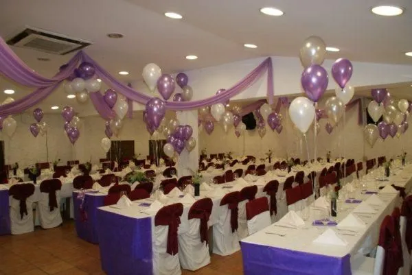 Decoración salon con globos - Imagui
